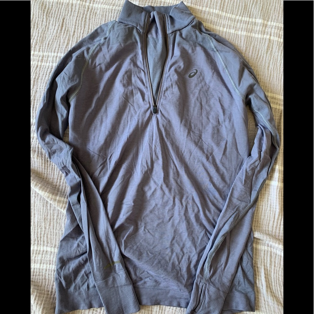 ASICS Long Sleeve 3/4 Zip Running Top